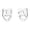 Silver Mask, variant on SeekLGT Halloween Ghost Earrings Stainless Steel Stud Earrings Spooky Cute Cartilage Studs Halloween Jewelry Accessories Gifts for Women, 1 Pair