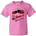 thumbnail image 3 of Inktastic My Nana Loves Me with Cute Ladybugs Youth T-Shirt, 3 of 5