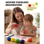 Jupitearth 12Ct Washable,Non Toxic & Silky Jumbo Egg Crayons, Art Supplies,Perfect Easter Festival Gift