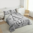 thumbnail image 3 of Manfei Letter Monogrammed Initial A Girl 2pcs Bedding Comforter Set,Kawaii Bow Butterfly Twin Comforter Sets,Bling Crystal Grey Glitter Breathable Bedding Set,Lightweight Room Decor,Reversible, 3 of 8