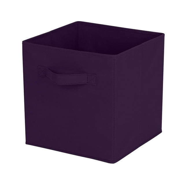 Mainstays Storage Cube Basket Box, Foldable, Home Organization, Main Materials Are Non Worn Fabric and Paper Card, Perfect for Nursery, Playroom Etc.