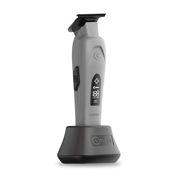 Caliber Laser Professional Hair Trimmer, Brushless Motor, LCD Display, DLC Blades, Cordless