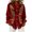 Wine, variant on Button Down Shirts for Women, Plaid Floral Print Long Sleeve Business Casual Tops, Lightweight Soft Comfortable Trendy Corduroy Dressy Blouse, S-2XL