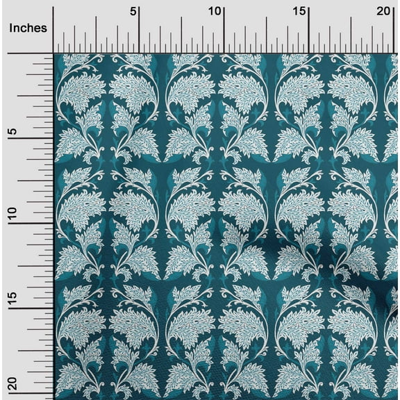 oneOone Velvet Teal Blue Fabric Block Sewing Craft Projects Fabric Prints By Yard 58 Inch Wide