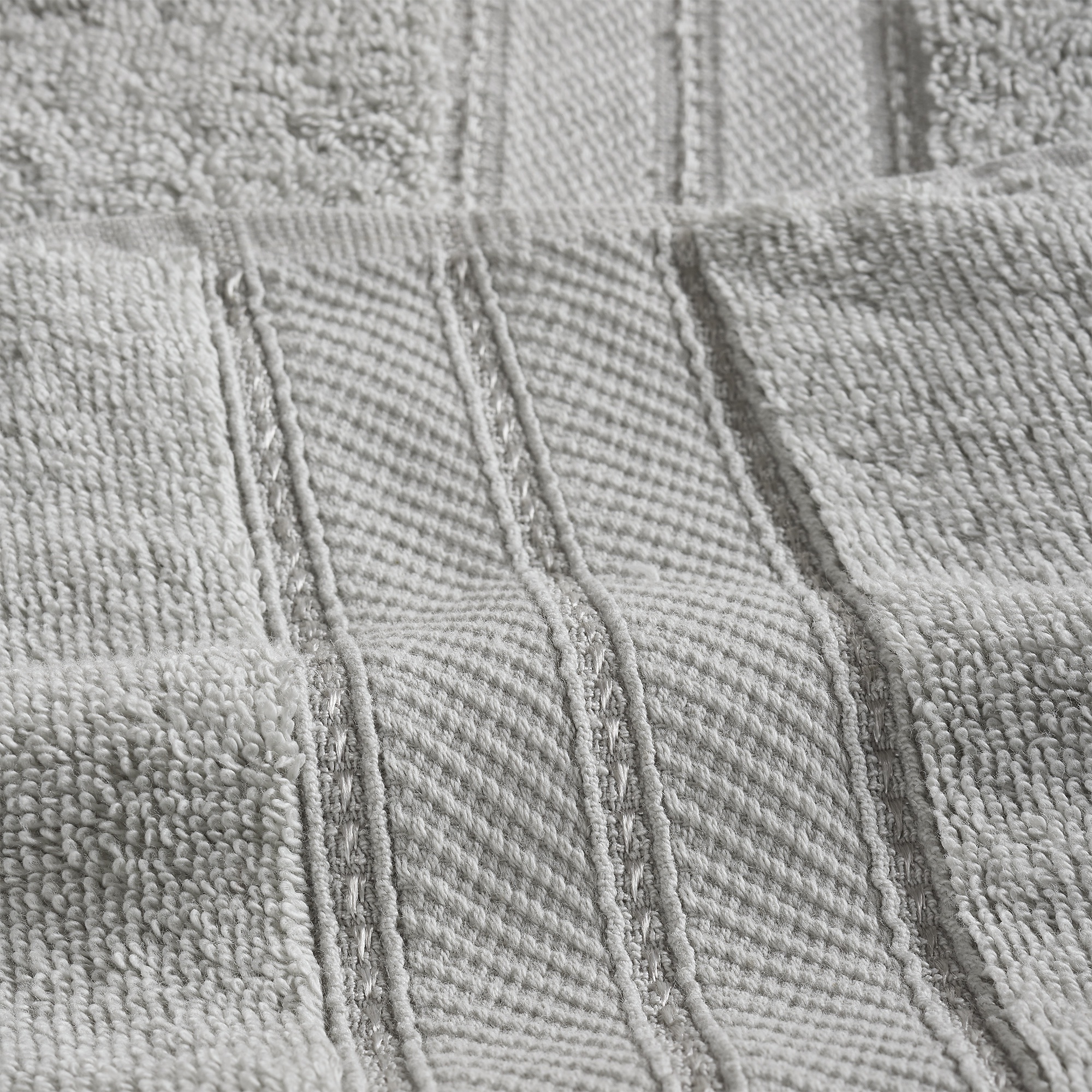 Modern Threads Spunloft 6-Piece Cotton Bath Towel Set, Gray