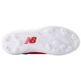 thumbnail image 4 of New Balance Youth 4040V8 Molded Baseball Cleats Red/White 3.5, 4 of 5