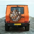 thumbnail image 6 of Pofeuu various dog breeds Print Spare Tire Wheel Cover for Car Truck SUV Camper Universal Fit Spare Tire Cover RV Spare Tire Covers-14 inch, 6 of 6