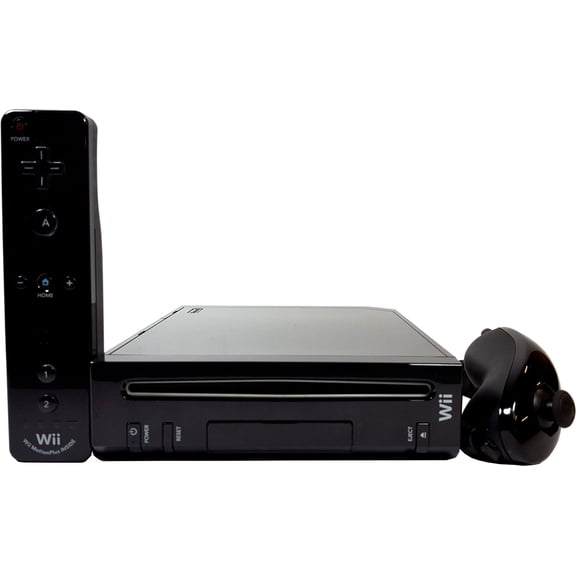 Restored Nintendo Wii Console with Motion Plus Controller, 512 MB Data Storage, Nintendo Video Game Platform, Black