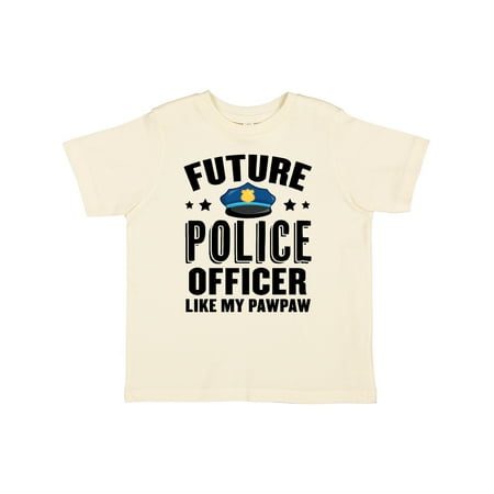 

Inktastic Future Police Officer Like My Pawpaw Gift Toddler Boy or Toddler Girl T-Shirt