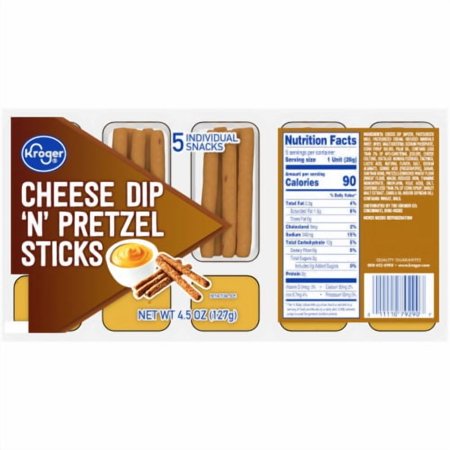 KR Cheese Dip 'N' Pretzel Sticks Multipack 5 ct / 0.9 oz