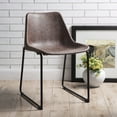 thumbnail image 2 of ACME Valgus Side Chair in Vintage Mocha and Black (Set of 2), 2 of 7
