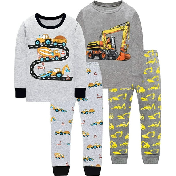 Little Hand Toddler Boys Pajamas 100 Cotton Sleepwear Long Sleeve Pjs 5T