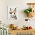thumbnail image 4 of WFSposter Bunny Rabbit Canvas Wall Art Cute Animal Paintings Watercolor Rabbit Print Flower Crown Animal Nursery Wall Art Cute Bunny Poster Animal Artwork for Girl Nursery Easter Bunny Pictures, 4 of 7