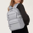 thumbnail image 4 of Aesthetic Large Laptop Backpack Y2K Vintage College Daypack for Travel Work Lightweight Waterproof Commute Bag (Gray), 4 of 4