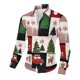 thumbnail image 5 of Seeotter Men Women Button Down Shirts Christmas Long Sleeve Funny Ugly Xmas Graphic Blouse Casual Shirts Holiday Tee, 5 of 7