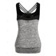 thumbnail image 2 of Tank Top de Blouson con Escote Pronunciado en Espalda con Talla Extra Rosegal  Camisetas sin mangas de talla grande, 2 of 5