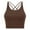Coffee, variant on Women's Sports Bra Thin Shoulder Strap Shock-absorbing Running Fitness Bra Beautiful Back Sexy Yoga Gathering Sports Bra Sport Bras for Women Coffee M