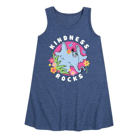 

Horton Hears A Who - Kindness Rocks - Toddler & Youth Girls A-line Dress