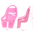 thumbnail image 3 of Doll Bike Seat for Girls Bicycle with DIY Unicorn Decals, Baby Doll Bicycle Carrier, Kids Bike American Doll Accessories, Pink, 3 of 8
