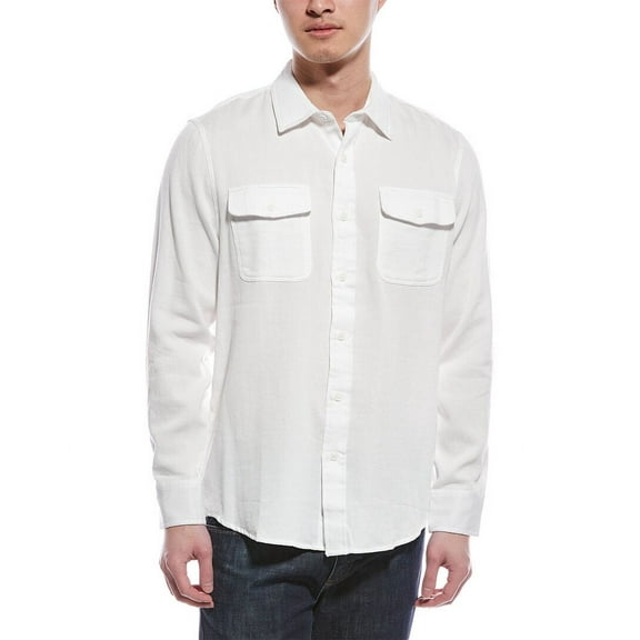 Grayers mens Bedford Textured Shirt, m, White