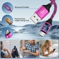 thumbnail image 2 of Micro USB Charger Block Fast Charging, 2 Pack Wall Charger with USB A to Micro Charging Cable 6FT, USB Charger Plug Android Phone Charger High Speed Micro Cable Compatible for Samsung, Android, Pink, 2 of 7