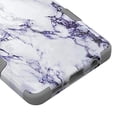 thumbnail image 6 of Kaleidio Case For Samsung Galaxy A51 5G [TUFF Armor] Impact Protective Hybrid [Shockproof] 3-Piece Dual Layer Rubber Cover [White Marble Design], 6 of 6