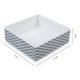 thumbnail image 4 of REGALWOVEN 1 Pack Fabric Storage Bins, Collapsible Closet Organizers for Shelves, Perfect for Storing Clothes Books Wavy Pattern Gray 11*11*3.9, 4 of 6