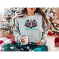 thumbnail image 4 of Merry Christmas Pink Blue Tree Shirt, Christmas Sweatshirt, Merry Christmas Shirt, Cute Christmas Tees for Women, Holiday Shirt, 4 of 10
