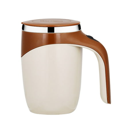 

Battery Operated Hot Drink Mixer Self Stirring Mug Stainless Steel Mocha Cocoa