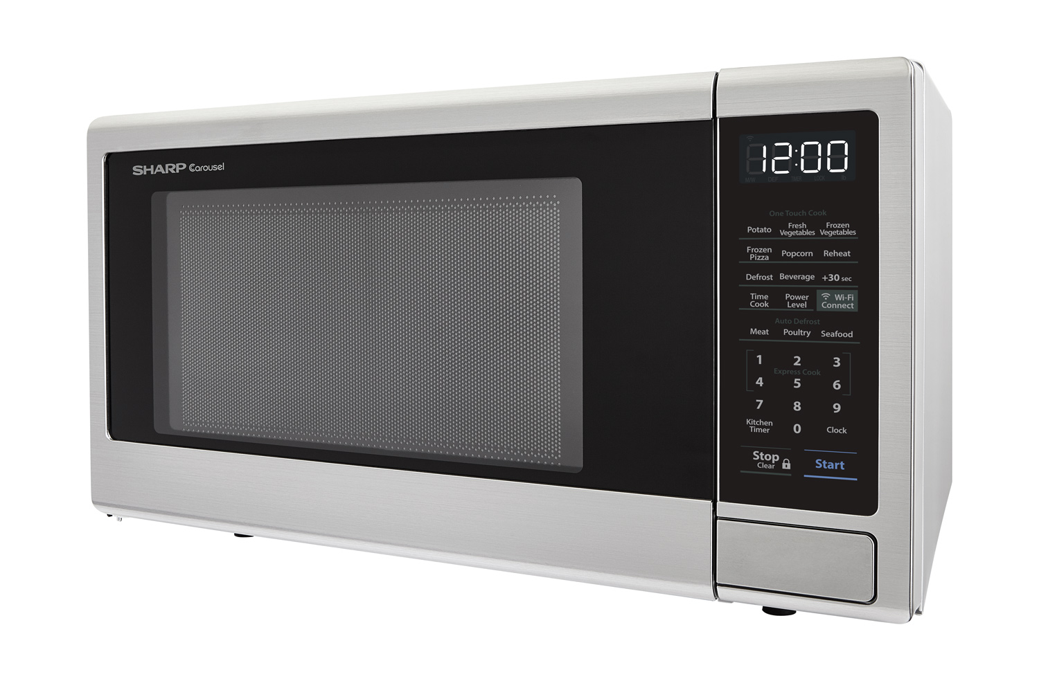 Sharp 1.1-Cu. Ft. Countertop Microwave with Alexa-Enabled Controls, Stainless Steel - image 5 of 8