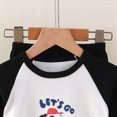 thumbnail image 6 of NOLDARES Fall Winter Toddler Baby Boy Clothes 2Pcs Checkered Crewneck Sweatshirt and Pants Sweatsuit Little Boy Clothing Size:18-24 M,Black, 6 of 6
