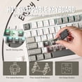 thumbnail image 5 of AULA F99 96% Wireless Mechanical Keyboard, Hot Swappable, Tri-Mode Bluetooth 5.0/2.4GHz/USB-C, Pre-Lubed Linear Switches, RGB Backlit, Macro Support, Black/Grey/White, 5 of 10
