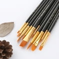 thumbnail image 4 of Toyandona Back to School Fine Tip Paint Brushes 10 Pieces Black Nylon Art Painting Tool for Beginners, 4 of 7