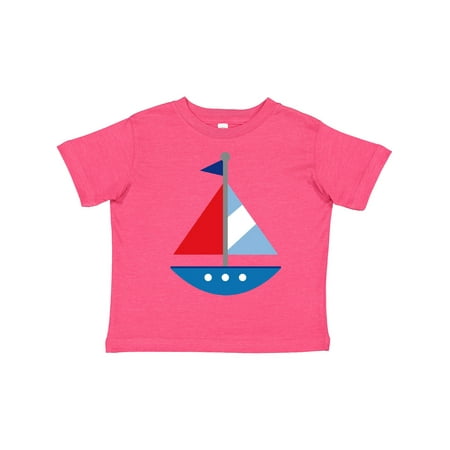

Inktastic Personalized Sailboat Gift Toddler Boy or Toddler Girl T-Shirt