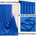 thumbnail image 2 of Cortinas de telón de fondo NSSONBEN, antiarrugas, 3 x 2,4 m, color azul real, 2 of 7