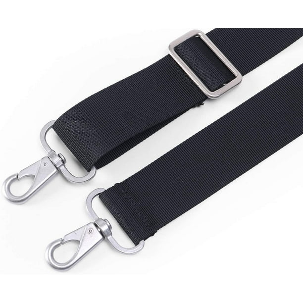 Leather Adjustable Padded Replacement Shoulder Strap with Metal Swivel