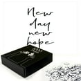 thumbnail image 2 of Ambesonne Hope Jigsaw Puzzle Durable Cardboard, New Year Positive Typography, 1000 pcs, Black and White, 2 of 5