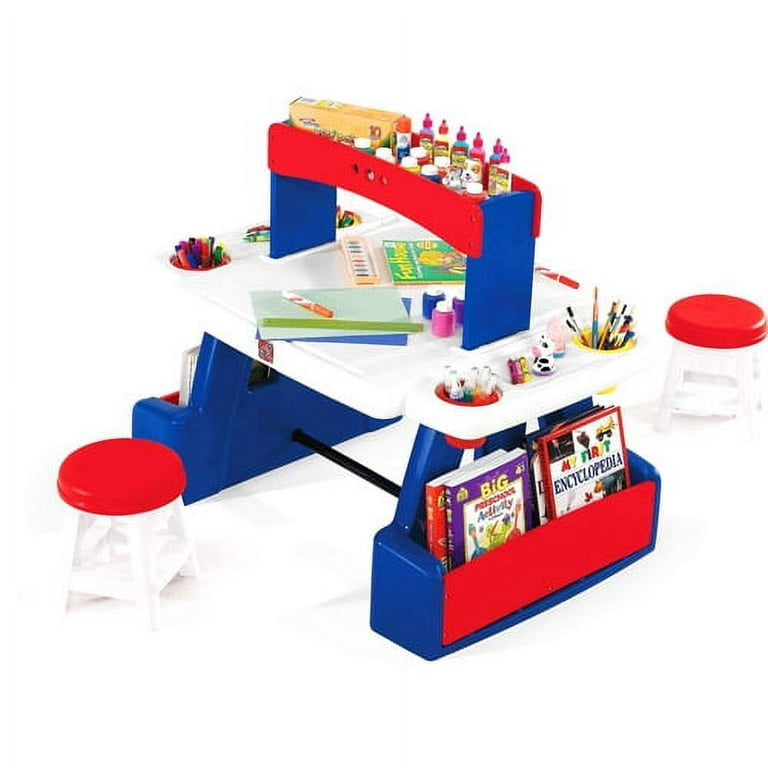 Step2 creative projects kids table and two stools sale