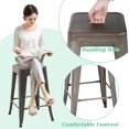 thumbnail image 7 of CL.HPAHKL Metal Bar Stools Set of 4, Counter Height Bar Stools 24 Inch Stackable Barstools with Handing Hole, Backless counter stools bar chairs island chairs for Kitchen, Dining Room, Pub, Bronze, 7 of 7