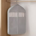 thumbnail image 6 of OEFNTAC Transparent Window Garment Bag Hanging Suit Cover Dustproof Foldable Travel Wardrobe Coat Dress Storage Organizer Breather Protect Sweater Jacket Shirt Home Closet Essential 34in, 6 of 7