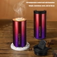 thumbnail image 4 of Blasgw 400ml Stainless Steel Vacuum Insulated Coffee Cup With Lid Coffee Cup Water Cup For Keeping Hot/Iced Coffee Tea Beer Suitable For Travel Office Leisure Red, 4 of 9