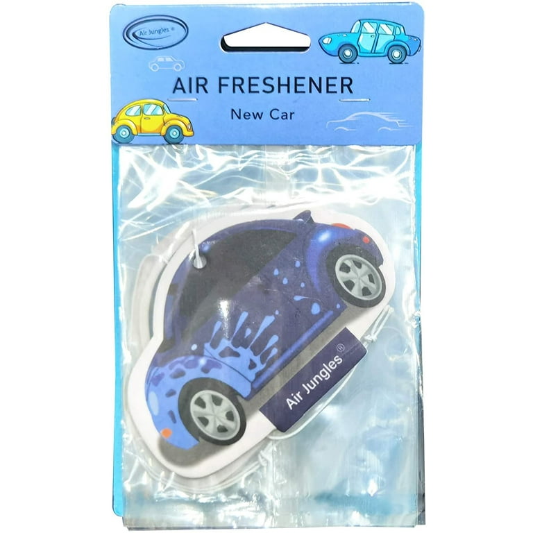 Air Jungles Car Air Fresheners Hanging 12 Count, New Car Scents Air  Freshener, Natural Essential Oil for Car Fragrance, Air Fresheners with  Odor