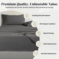 thumbnail image 5 of Loomsnest 1800 Series Double Brushed Microfiber 3 Piece Twin Sheet Set, Hotel Style, Wrinkle & Fade Resistant, 16 Inch Deep Pocket, Dark Gray, 5 of 10
