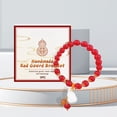 thumbnail image 1 of Fiudx Pulsera de Calabaza In Dije, Hilo Rojo Auspicioso para La Riqueza, Joyería Artesanal de Calabaza, Materiales Naturales Que Promueven La Salud, Accesorio de Moda, Símbolo Del Patrimonio Cultural, 1 of 7