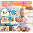 thumbnail image 3 of Juego de juguetes para bebés Wattne 7 en 1 Montessori de 6 a 12 meses con cordón, 3 of 6