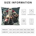 thumbnail image 5 of Orinice Santa Claus Motorcycle Presents Graphic Decorative Pillow Cover for Home Couch Living Room Bed Sofa - Winter Theme High-Quality 1PC 12x12in, 5 of 5