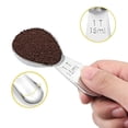 thumbnail image 2 of Cucharas medidoras de café de acero inoxidable con escala, cuchara medidora de leche en polvo, herramienta de cocina para especias líquidas en polvo (15 ml), 2 of 7