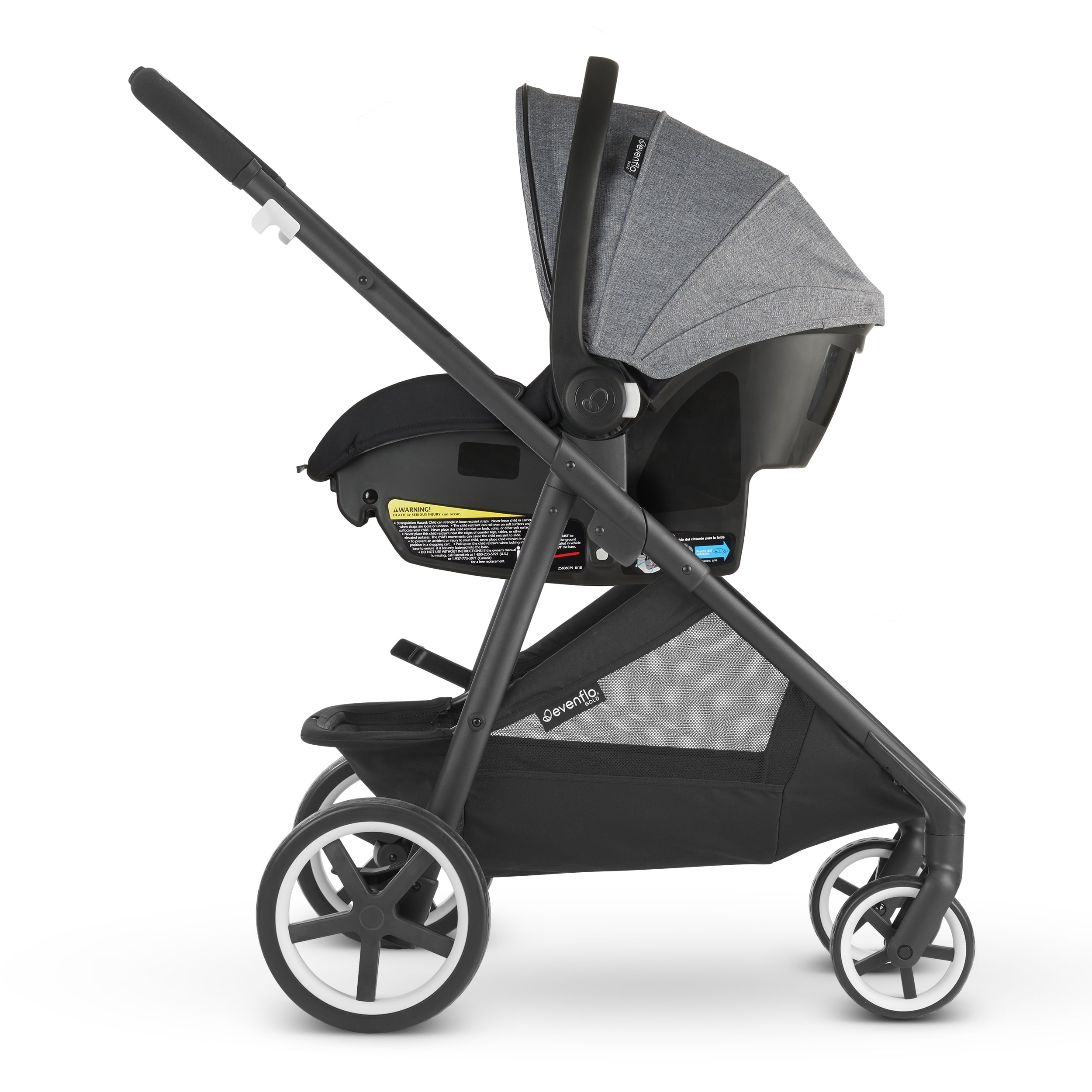 Evenflo Gold Shyft Travel System Stroller w/ Car Seat, Sapphire Blue