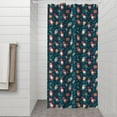 thumbnail image 2 of Dark Blue Christmas Gnome and Gift Pattern Shower Curtain 36"x72" ,Bathroom Decorative Shower Curtains Set with 12 Hooks,Modern Waterproof Washable Shower Curtain, 2 of 6