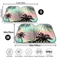 thumbnail image 3 of Balery Tropical Summer Palm Print Car Windshield Sun Shade,Windshield Sunshade for Car Pickup Truck SUV Accessories-Small, 3 of 7